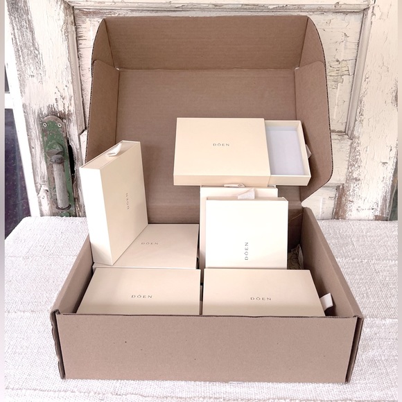Doen Accessories - DOEN 11 Gift Boxes in Doen Shipping Box - Use for Jewelry, etc.